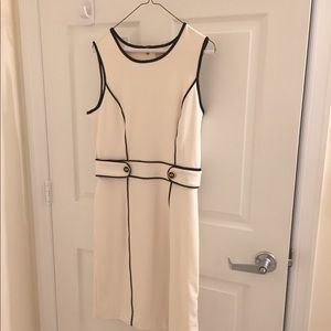 Banana Republic white sheath dress